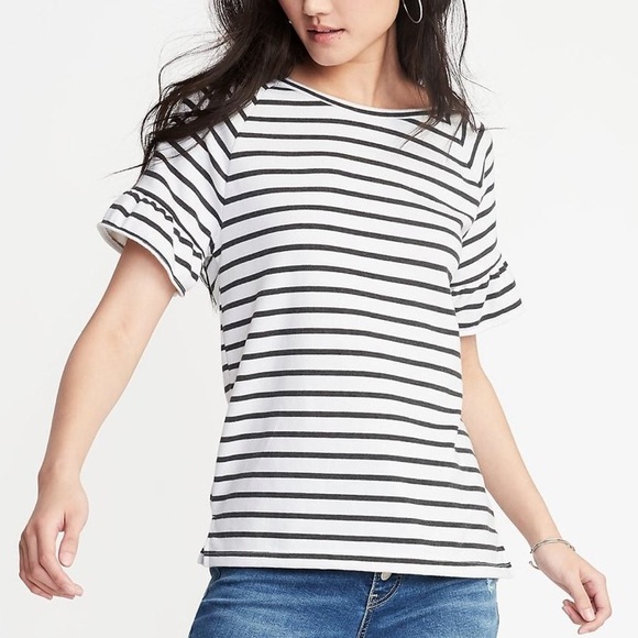 Old navy ruffle sleeve shirt Clearance